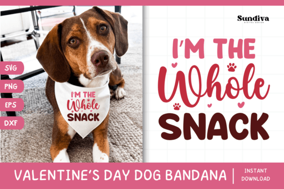 Cute Valentine s Day Dog Bandana Quote 9 Graphics for Crafts