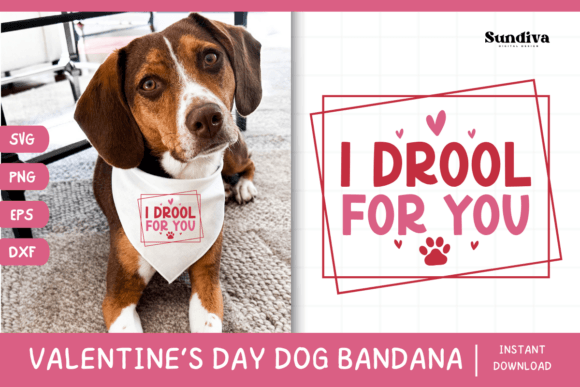 Cute Valentines Day Dog Bandana Quote 11: Graphics & Crafts Review