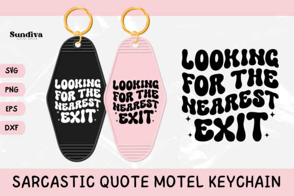 Funny Sarcastic Motel Keychain SVG 12 for Graphics and Crafts
