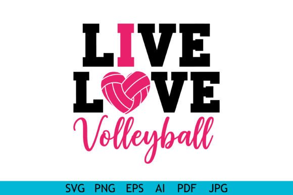 Live Love Volleyball Typography Design Review