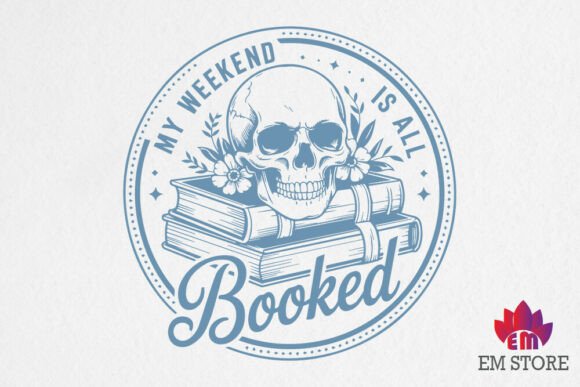 My Weekend is All Booked - Book Reading Graphics for Crafts