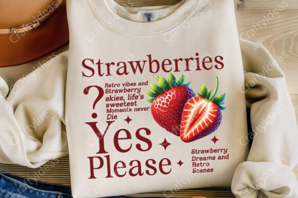 Strawberry Shirt, Aesthetic Strawberry: A Designer's Review of Graphics and Crafts
